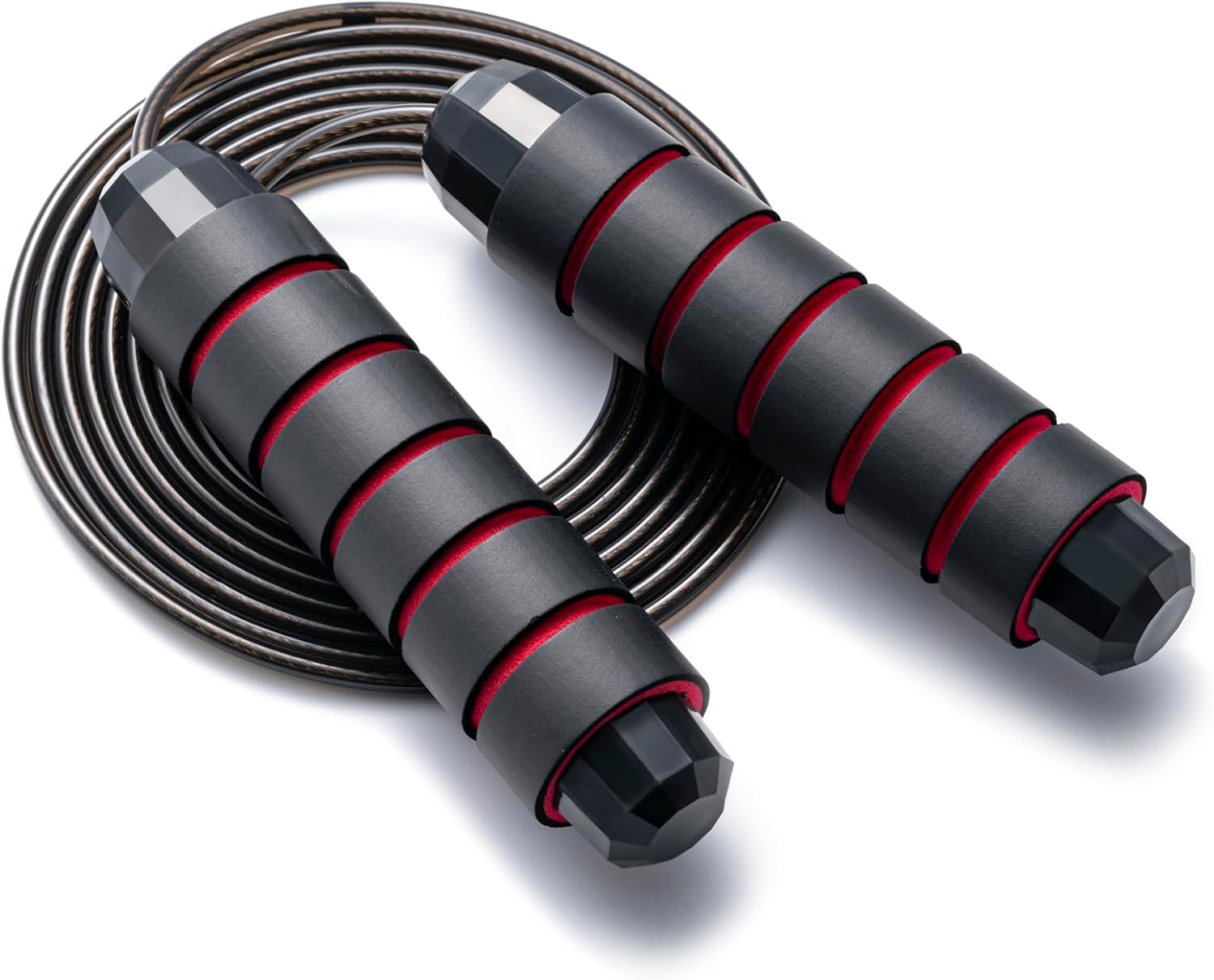Adjustable Speed Jump Rope with Ball Bearings and Foam Handles