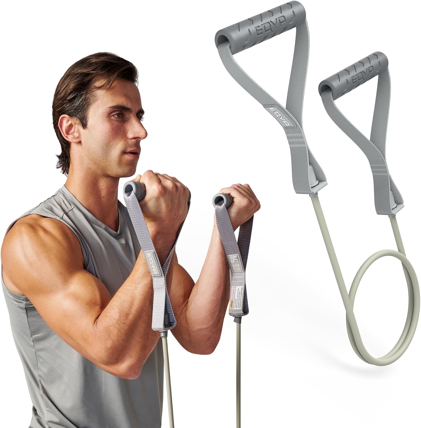 Single Tube Resistance Band with Padded Handles