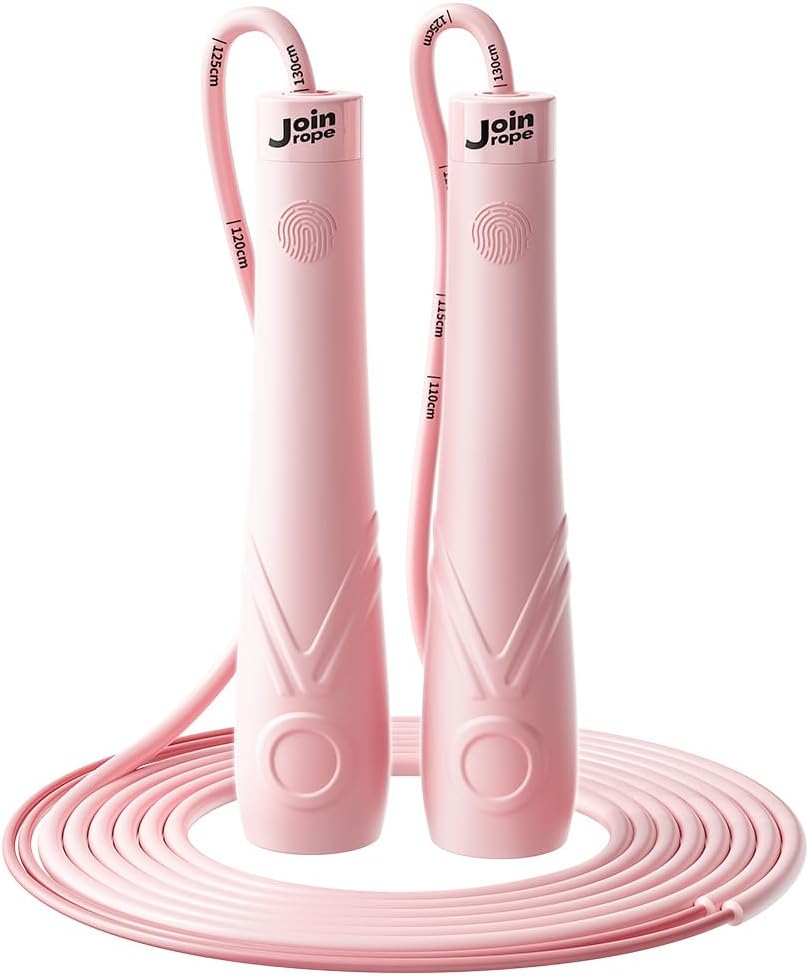 Kids Adjustable Jump Rope with Silicone Handles, Pink