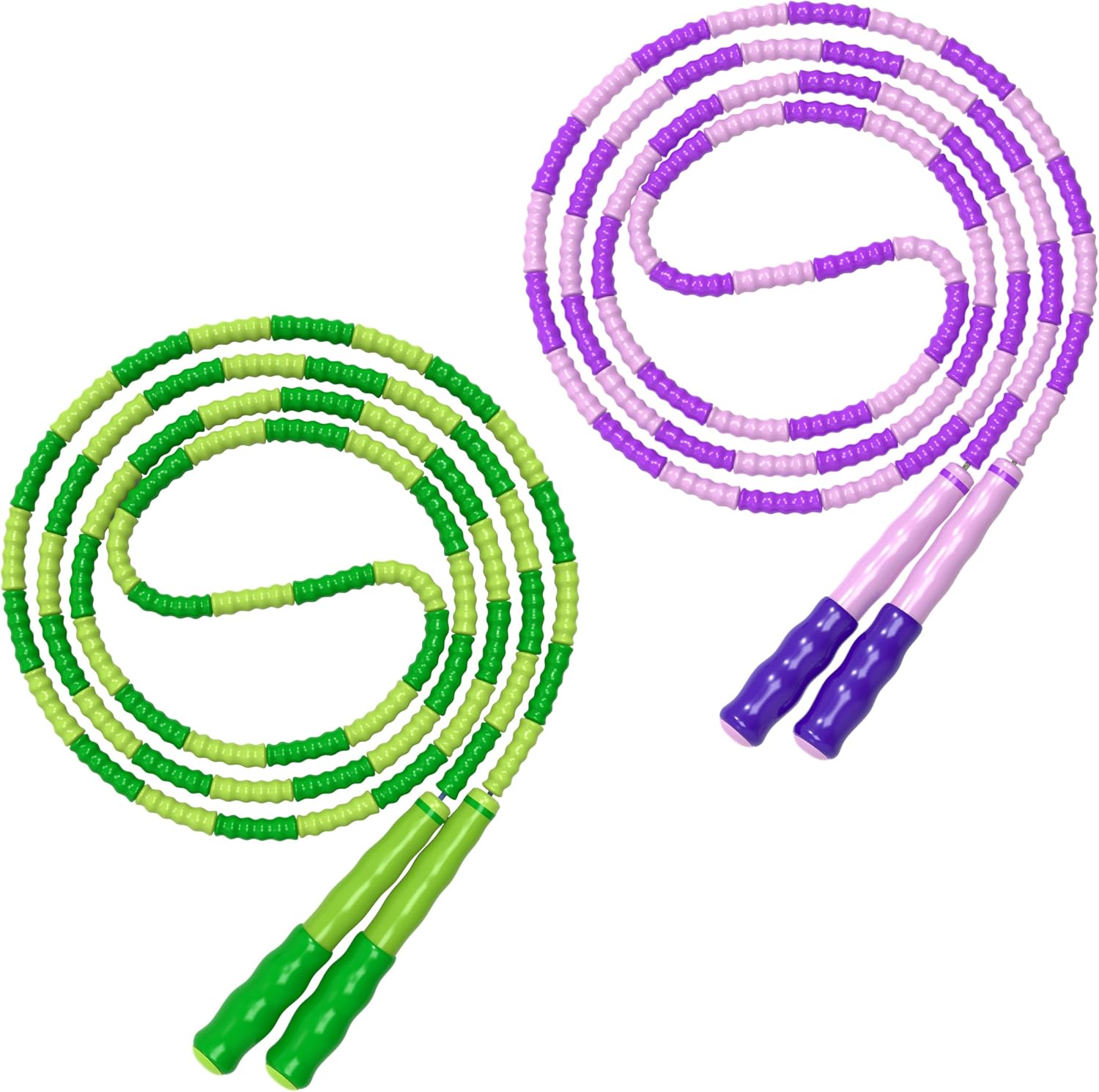 Adjustable Segmented Beaded Jump Rope for Fitness - Image 11