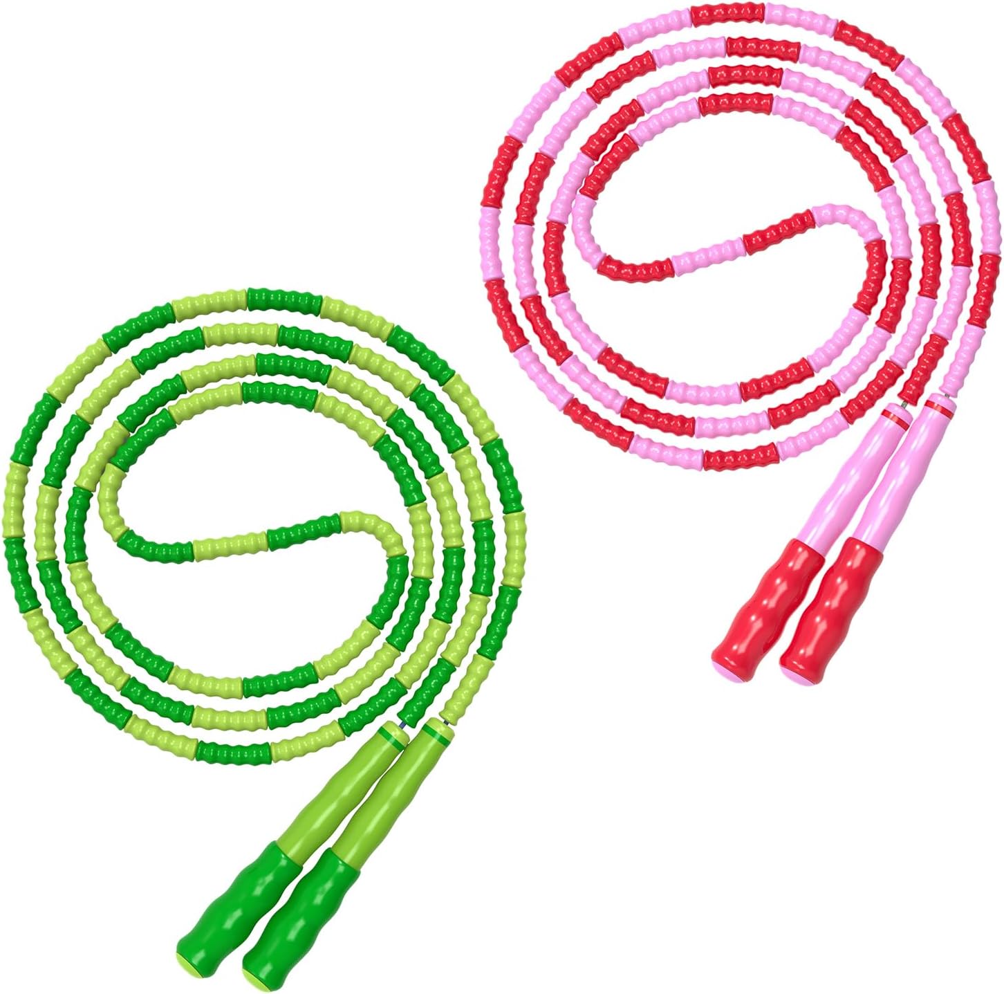 Adjustable Segmented Beaded Jump Rope for Fitness - Image 9