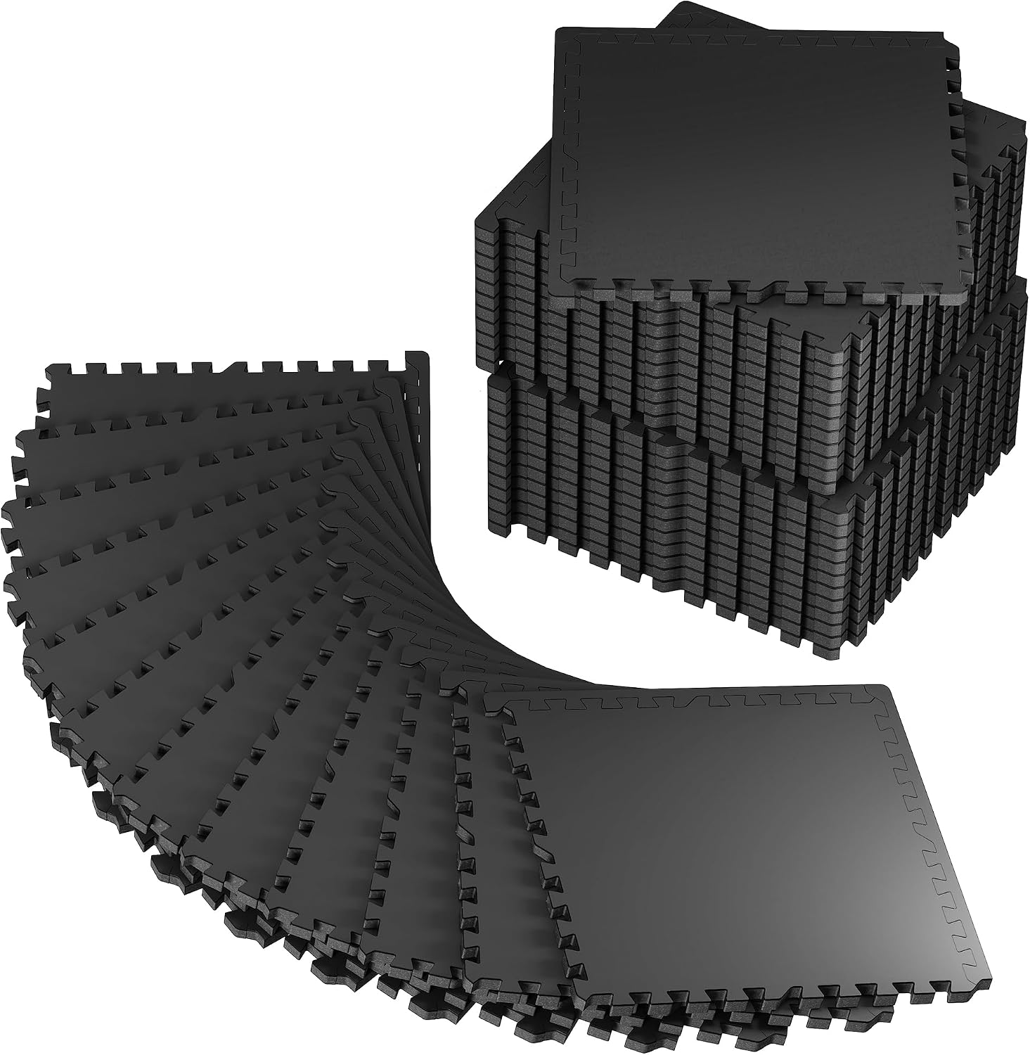 Interlocking Rubber Top Gym Floor Tiles, 0.56 Inch, 48 Sq Ft - Image 13