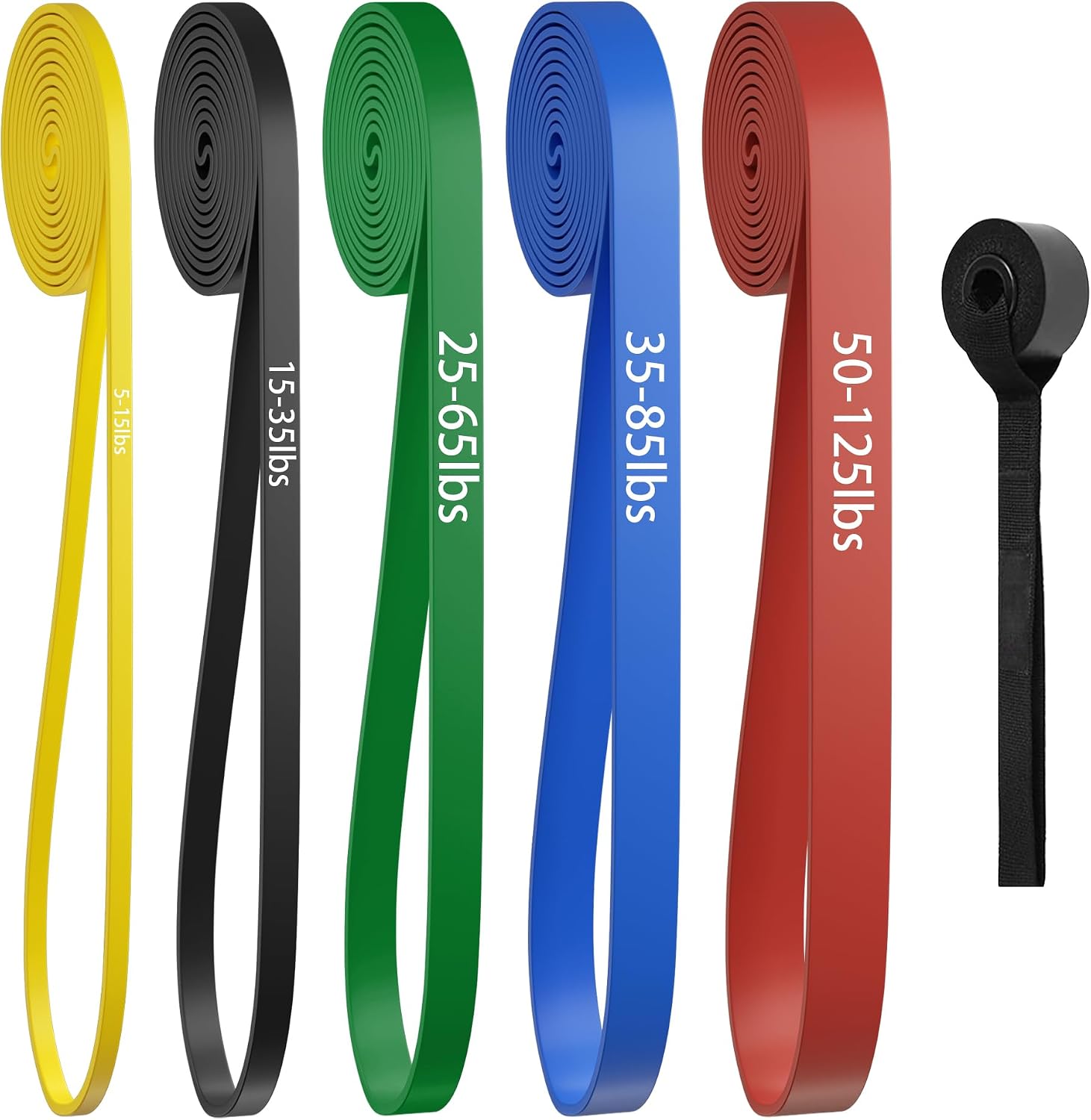 Workout Loop Resistance Bands Set, 5 Pieces - Image 14