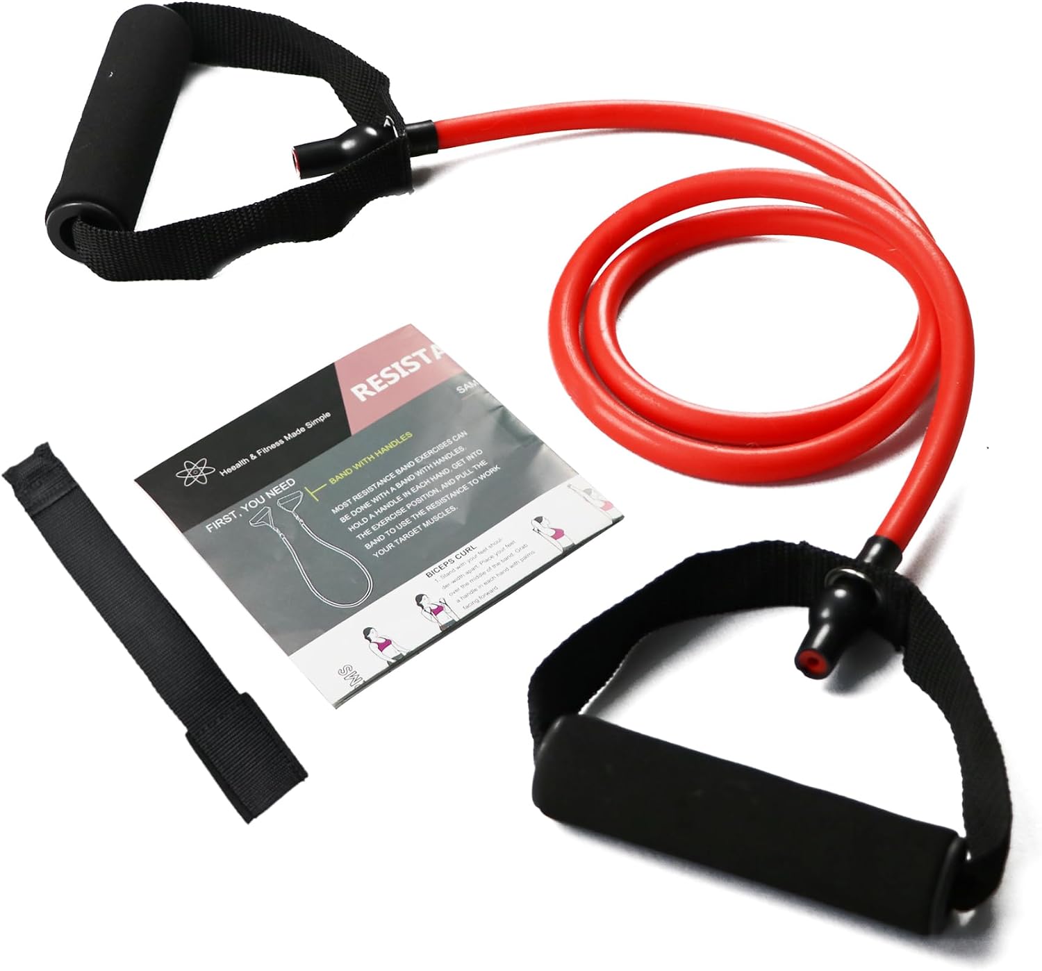 TPE Resistance Band with Foam Handles and Door Anchor - Image 7
