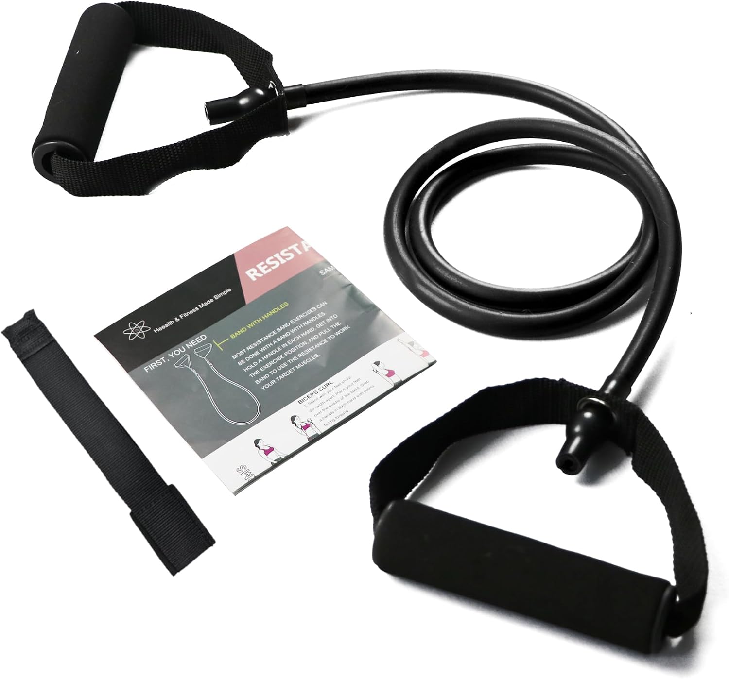 TPE Resistance Band with Foam Handles and Door Anchor - Image 13