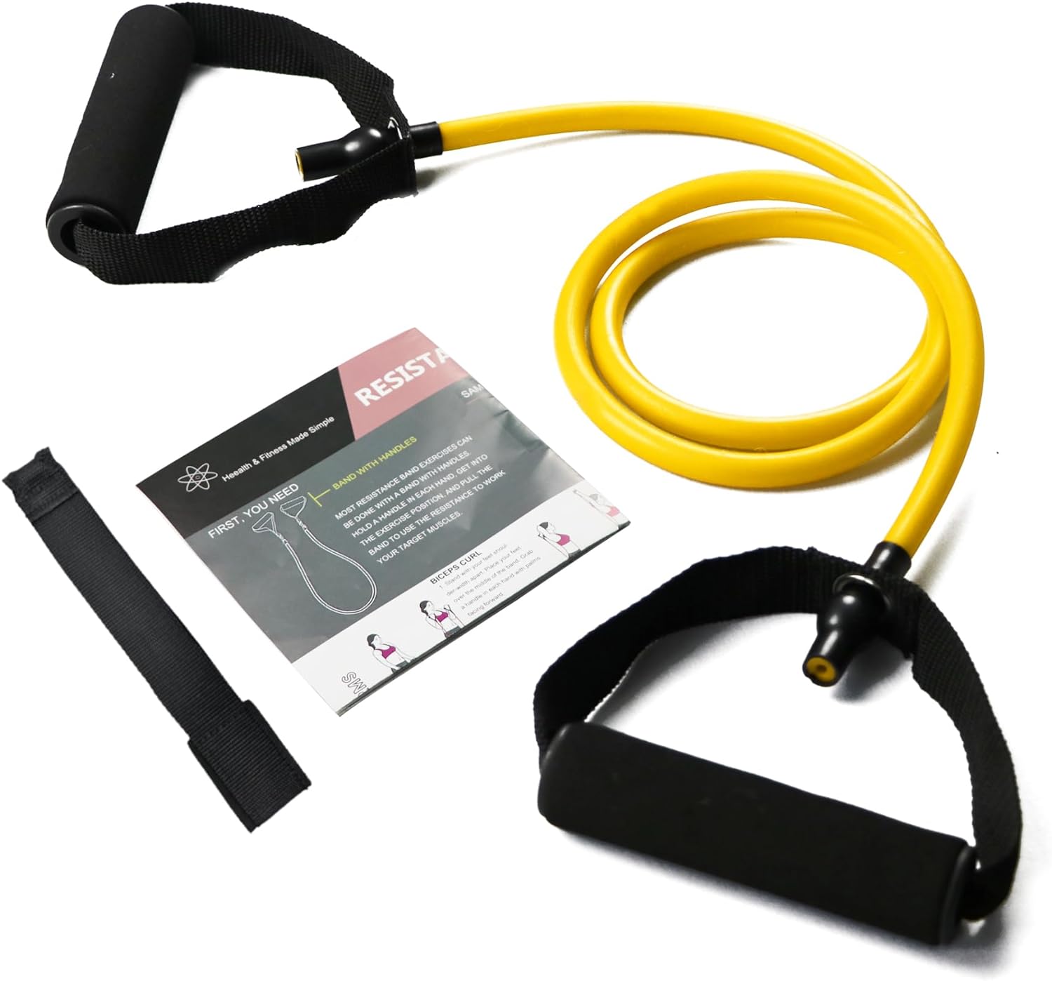 TPE Resistance Band with Foam Handles and Door Anchor - Image 11