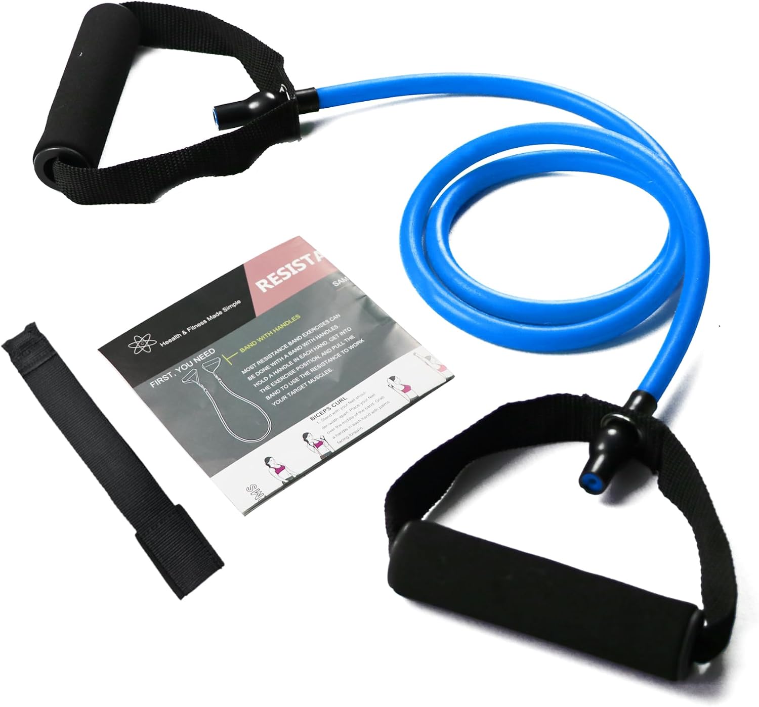 TPE Resistance Band with Foam Handles and Door Anchor - Image 9