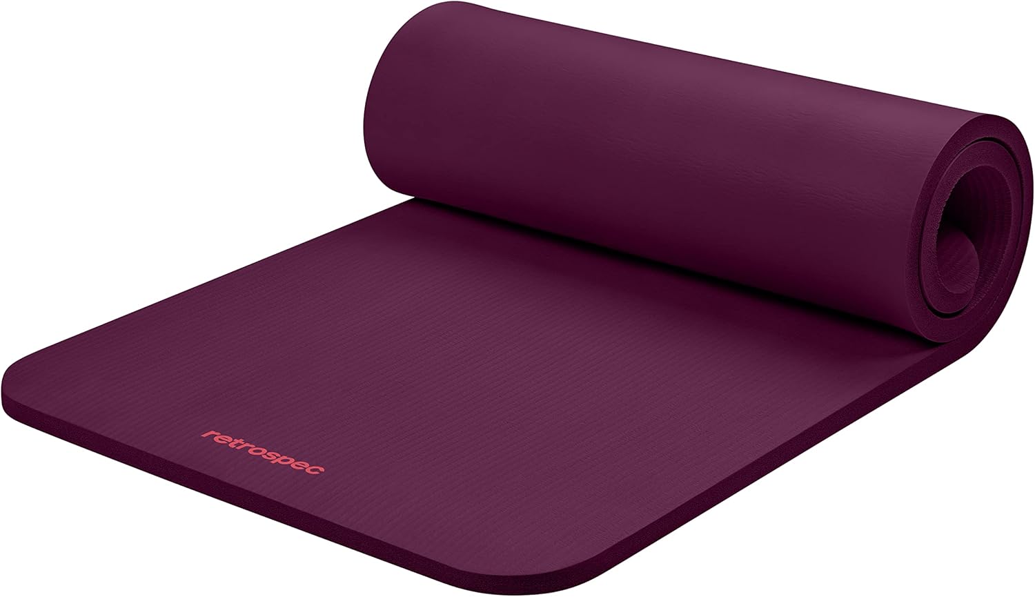 Thick Foam Exercise Mat, 1 Inch, with Nylon Carry Strap