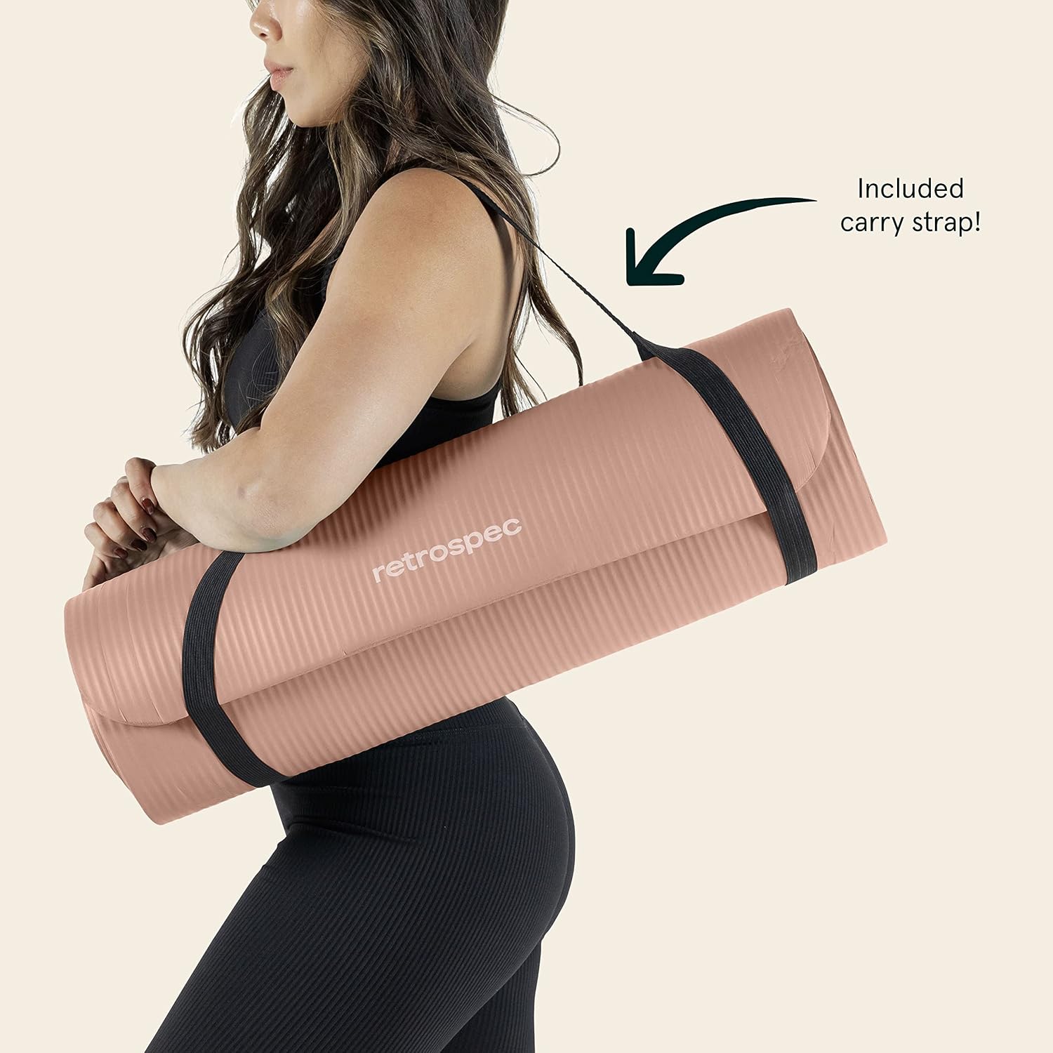 Thick Non-Slip Exercise Mat, 1/2 inch, with Carry Strap - Image 7