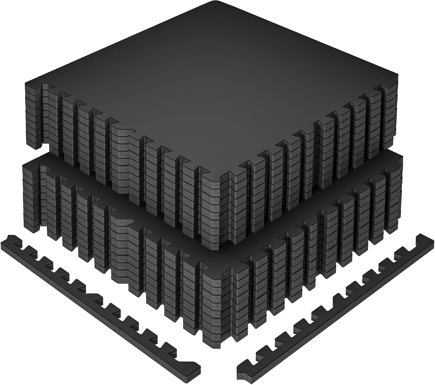 Rubber Top Interlocking Gym Flooring Tiles, 12 Pieces - Image 12