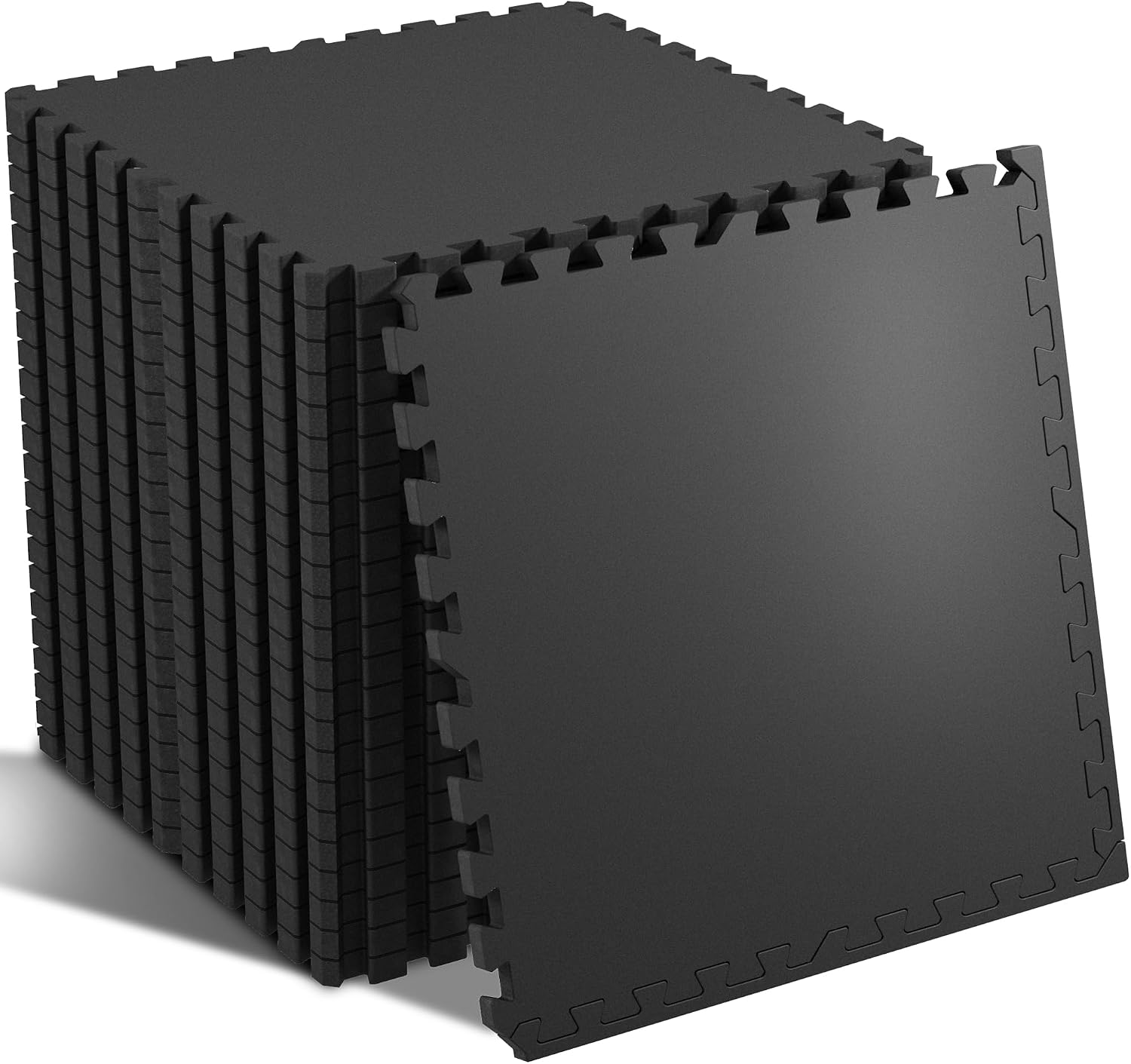 Extra-Thick Interlocking Rubber Top Gym Floor Tiles, 12 Pcs - Image 11