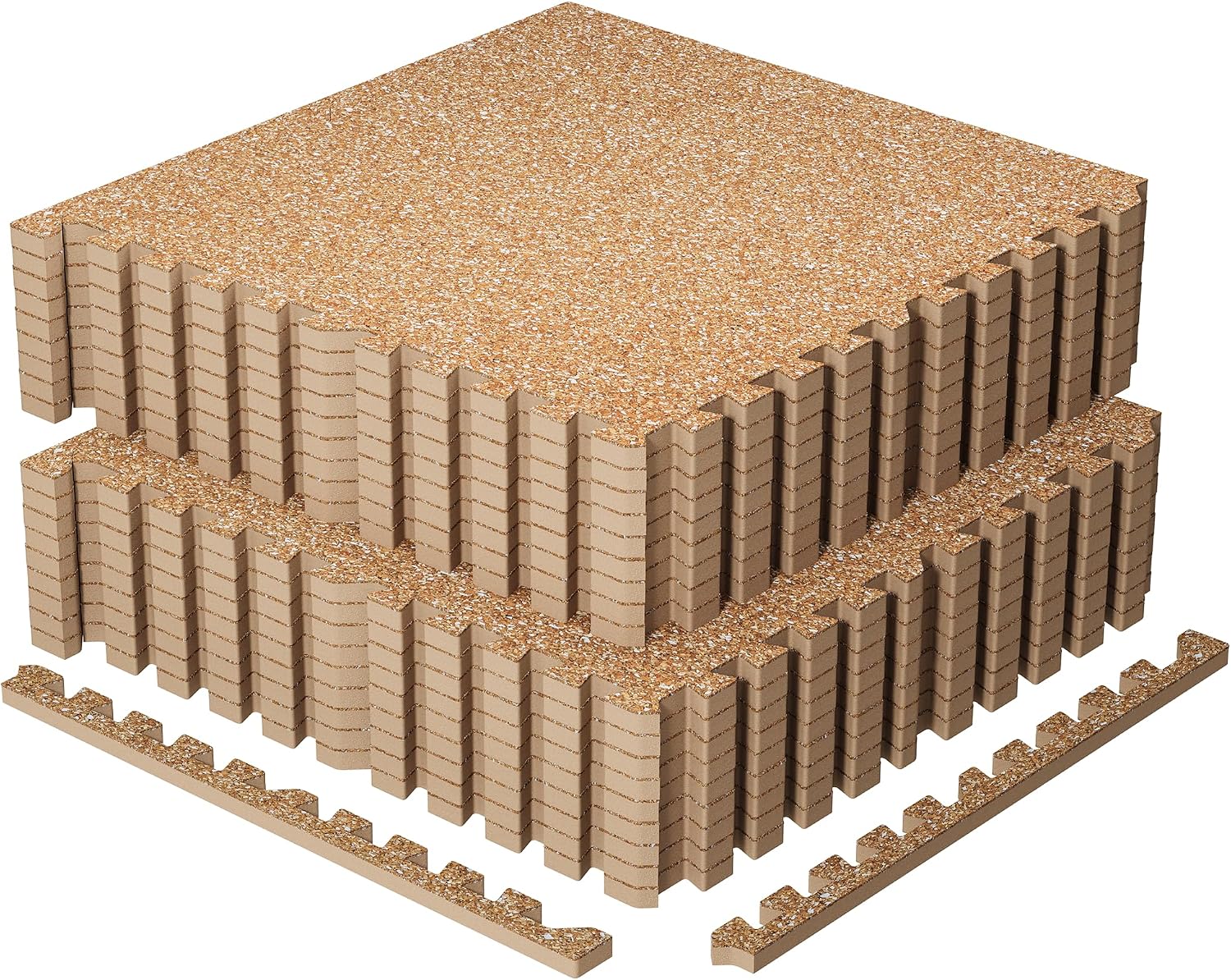 Extra-Thick Interlocking Rubber Top Gym Floor Tiles, 12 Pcs - Image 12