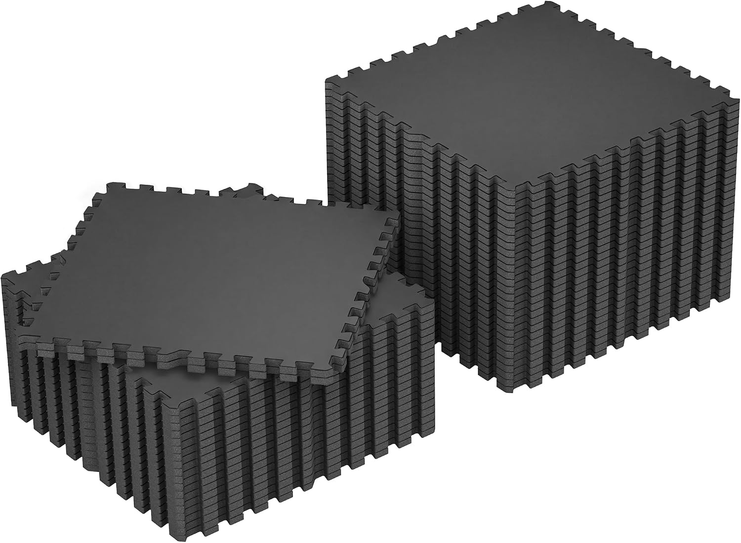 Extra-Thick Interlocking Rubber Top Gym Floor Tiles, 12 Pcs - Image 16