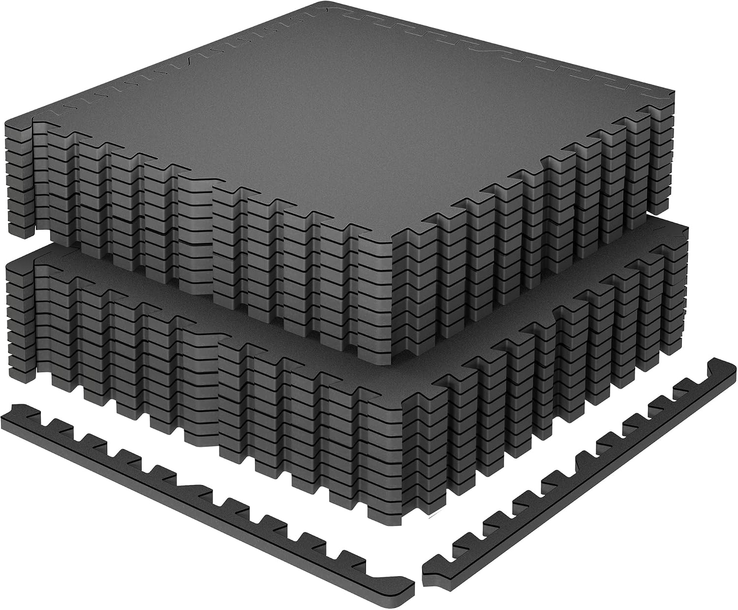 Extra-Thick Interlocking Rubber Top Gym Floor Tiles, 12 Pcs - Image 14
