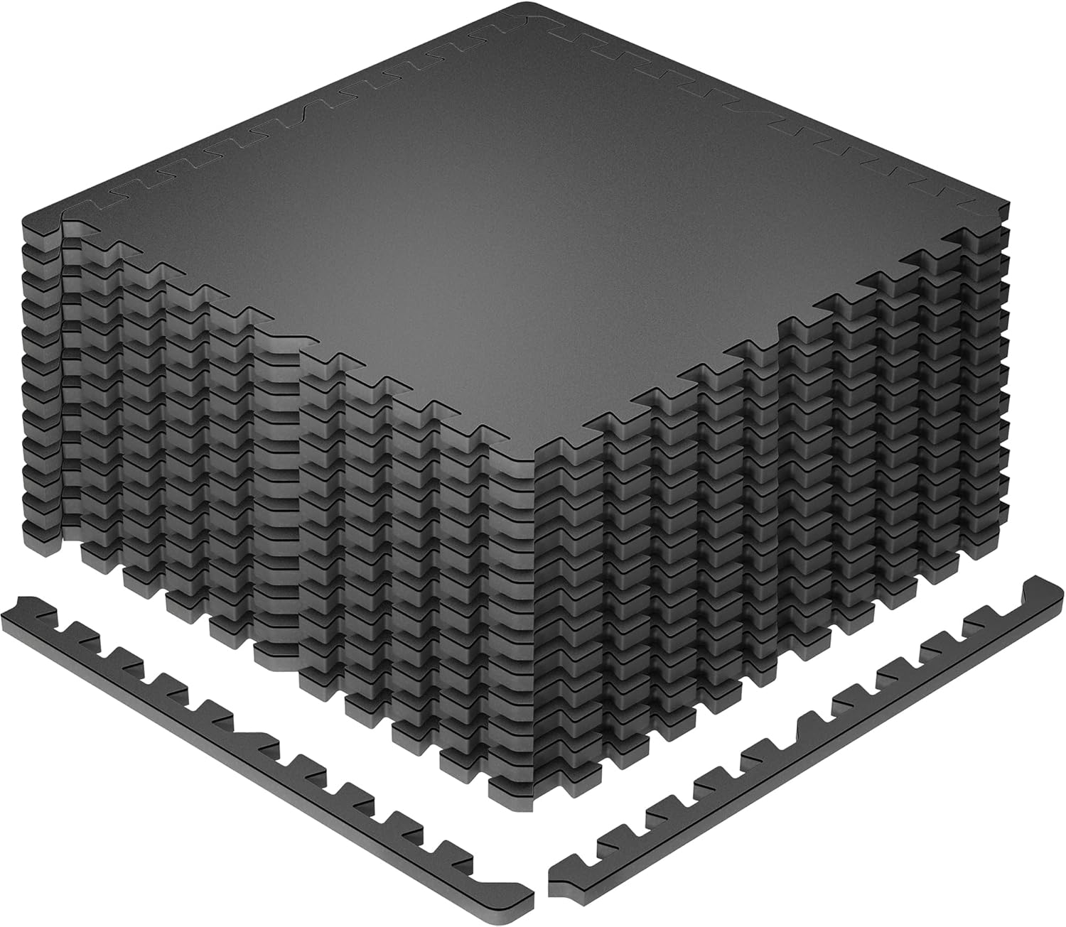 Extra-Thick Interlocking Rubber Top Gym Floor Tiles, 12 Pcs - Image 15