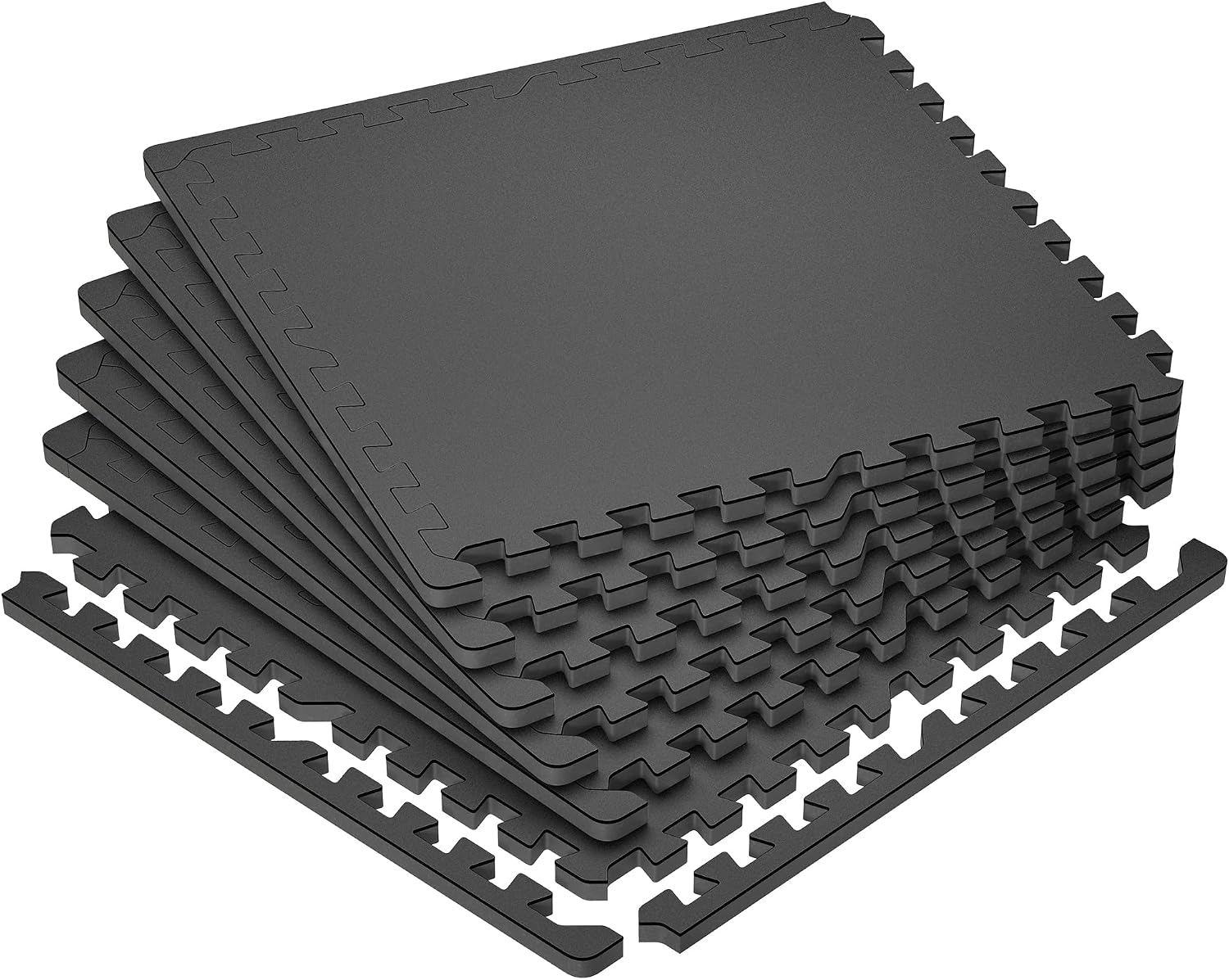 Extra-Thick Interlocking Rubber Top Gym Floor Tiles, 12 Pcs - Image 13
