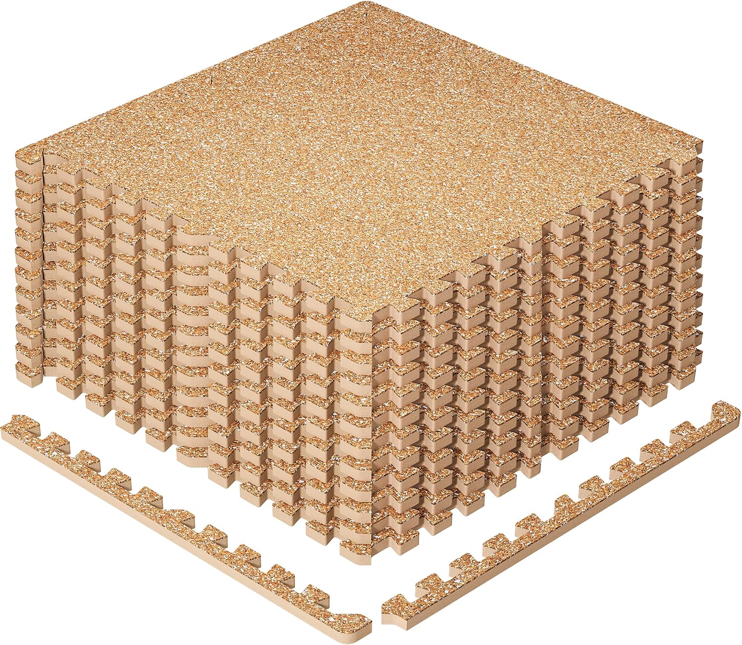 Extra-Thick Interlocking Rubber Top Gym Floor Tiles, 12 Pcs - Image 10