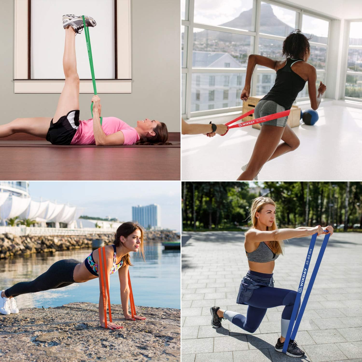 Natural Latex Resistance Bands Set with Door Anchor - Image 7