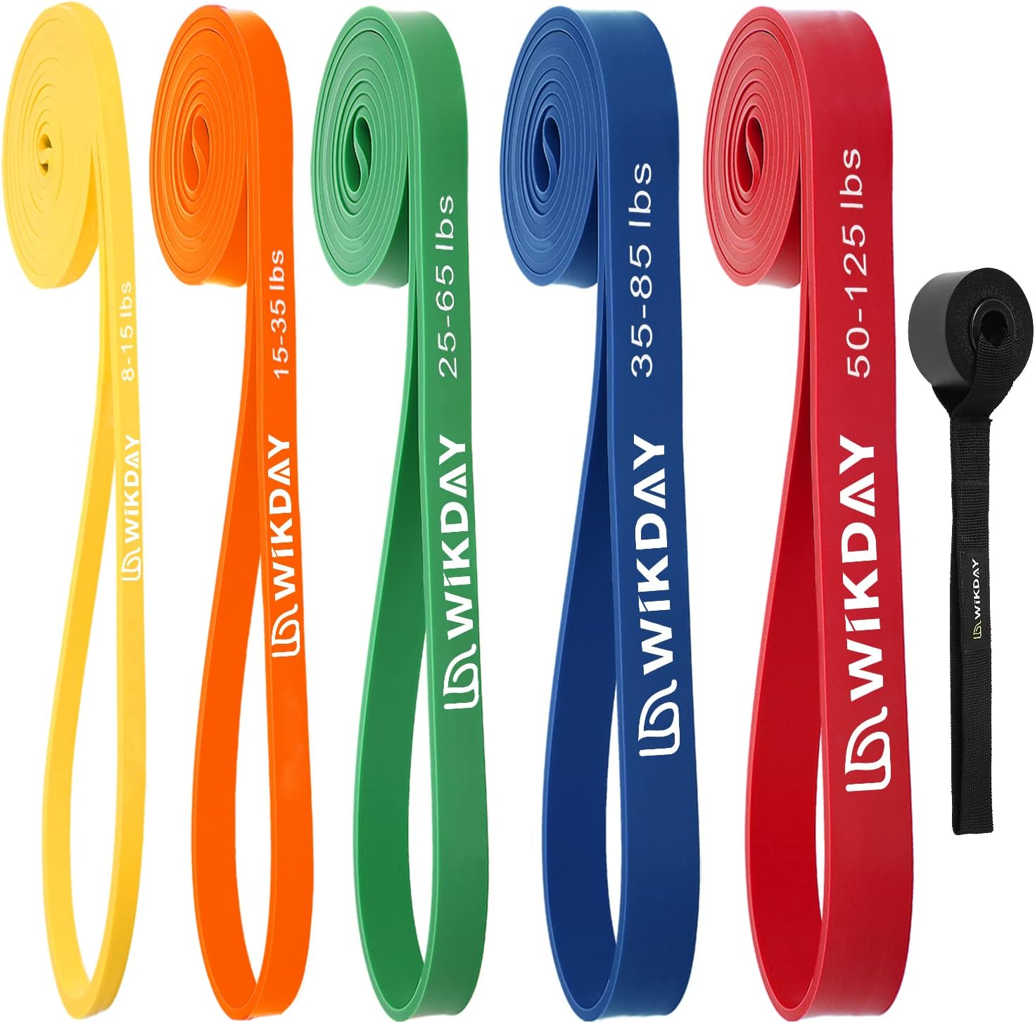Natural Latex Resistance Bands Set with Door Anchor